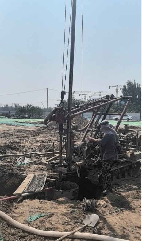 扬州宝应县工地打井